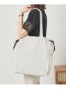 【SALE/20%OFF】【A4対応】シアー巾着トート ITS' DEMO イッツデモ バッグ トートバッグ ブラック シルバー ホワイト【RBA_E】[Rak...