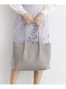 【SALE/20%OFF】【A4サイズ収納可】フラワーパーツ合皮トートバッグ index インデックス バッグ トートバッグ ベージュ ブラック グレー【RBA...