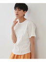 【SALE/30%OFF】切り替えデザインカットソー【洗濯機洗い可】 OPAQUE.CLIP オペークドットクリップ トップス カットソー・Tシャツ ブラック ...