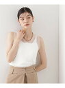 【SALE/19%OFF】ランダムリブシアータンク【洗える】 THE SHOP TK ザ ショップ ティーケー トップス アンサンブル ブラック ブルー ホワイ...