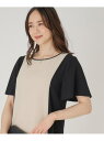 【SALE/33%OFF】【洗える/日本製/裏地なし】さらっと着られる配色デザインワンピース COUP DE CHANCE クード シャンス ワンピース・ドレス...