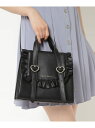 【SALE/10%OFF】フリル*ハート2WAYショルダーバッグ OberTashe エスペランサ バッグ ショルダーバッグ ホワイト ブラック【RBA_E】[...