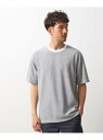 【SALE/20%OFF】カットジャカード半袖Tシャツ THE SHOP TK ザ ショップ ティーケー トップス カットソー・Tシャツ ホワイト ブラック【R...
