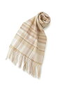 【SALE/40%OFF】ロイヤルチェック柄マフラー PINK-latte ピンク ラテ ファッション雑貨 マフラー・ストール・ネックウォーマー ベージュ パー...