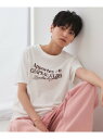 【SALE/30%OFF】サーフロゴTシャツ【洗濯機洗い可】 OPAQUE.CLIP オペークドットクリップ トップス カットソー・Tシャツ ブラウン グリーン...