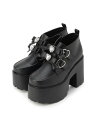 【SALE/58%OFF】ビジューハート付ダブルリボン厚底ショートブーツ csT&P エスペランサ シューズ・靴 ブーツ ブラック パープル ホワイト【RBA_...
