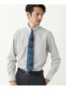 【SALE/50%OFF】ロンドンストライプ シャツ TAKEO KIKUCHI タケオキクチ スーツ・フォーマル Yシャツ・カッターシャツ グレー グリーン【...