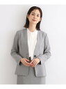 【SALE/60%OFF】【定番スーツ/洗える/メランジ】ウールライクノーカラージャケット INDIVI インディヴィ スーツ・フォーマル セットアップスーツ ...