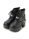 【SALE/25%OFF】2WAYキラキラベルト付き厚底ブーツ csT&P エスペランサ シューズ・靴 ブーツ ブラック ホワイト ピンク【RBA_E】【送料無...