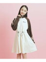 【SALE/50%OFF】ドローコード付きジャージワンピース PINK-latte ピンク ラテ ワンピース・ドレス その他のワンピース・ドレス ホワイト ブラ...