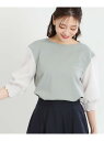 【SALE/50%OFF】【夏SALE/手洗い可】シアーストライプスリーブブラウス Reflect リフレクト トップス シャツ・ブラウス ベージュ ネイビー ...