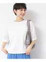 【SALE/20%OFF】【二の腕カバー/接触冷感/UV】ロールアップスリーブTシャツ(XS~L) Dessin デッサン トップス カットソー・Tシャツ ブラ...