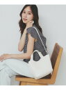 【2WAY】フラワーパーツ付き合皮ミドルトートバッグ index インデックス バッグ トートバッグ ホワイト ブラック ベージュ【送料無料】[Rakuten ...