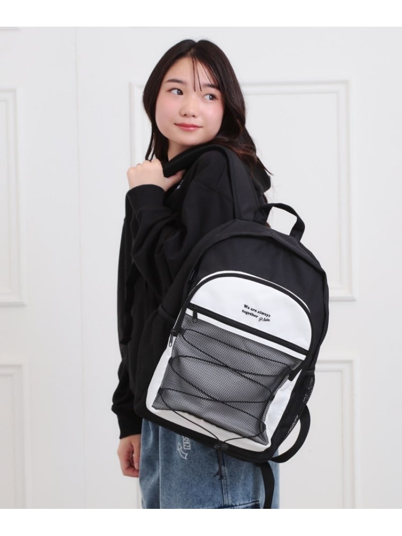 楽天WORLD ONLINE STORE楽天市場店【本体容量約20L】ドローメッシュリュック PINK-latte ピンク ラテ バッグ リュック・バックパック ホワイト ブラック ブルー【送料無料】[Rakuten Fashion]