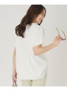 【SALE/43%OFF】【洗える/ヒップ丈】異素材組合せのニットトップス COUP DE CHANCE クード シャンス トップス ニット ブルー ホワイト ...