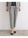 【SALE/40%OFF】【定番スーツ/洗える/メランジ】ウールライクタックテーパードパンツ INDIVI インディヴィ パンツ その他のパンツ ベージュ グレ...