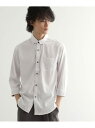 【SALE/50%OFF】七分袖ドビー織シャツ tk.TAKEO KIKUCHI ティーケータケオキクチ スーツ・フォーマル Yシャツ・カッターシャツ ブラック...