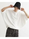【SALE/47%OFF】マシュマロドルマンカットソー tk.TAKEO KIKUCHI ティーケータケオキクチ トップス カットソー・Tシャツ ホワイト ブル...