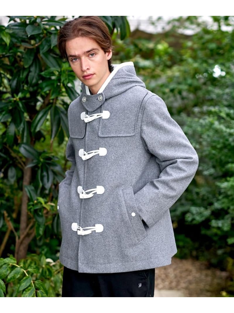 【Safari12月号掲載】グレー メルトンダッフルジャケット DRESSTERIOR ドレステリア ジャケット・アウター ダッフルコート グレー【送料無料】[Rakuten Fashion]のサムネイル