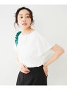 【SALE/30%OFF】ラッフルスリーブプルオーバー UNTITLED アンタイトル トップス カットソー・Tシャツ ブルー ブラック ブラウン ホワイト グ...