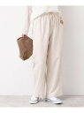 【SALE/32%OFF】【セットアップ可能・ウエストゴム・洗える】リネンブレンドポケット付パンツ(S~L) Dessin デッサン パンツ その他のパンツ ネ...