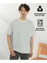 パーフェクテックボーダー半袖Tシャツ 【吸水速乾/洗濯機OK】 THE SHOP TK ザ ショップ ティーケー トップス カットソー・Tシャツ ホワイト ブラ...