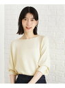 6分袖ガータードルマンニット【エコベロ/洗濯機OK】 THE SHOP TK ザ ショップ ティーケー トップス ニット ホワイト パープル ブラック グリーン...