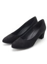 【SALE/70%OFF】ブロックヒールアーモンドトゥパンプス ESPERANZA エスペランサ シューズ・靴 パンプス ブラック オレンジ ベージュ【RBA_...