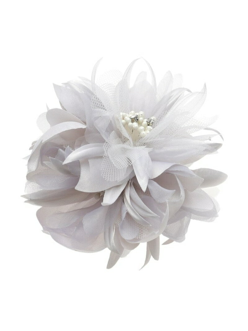 【セレモニーにおすすめ!】フラワーコサージュ INDIVI インディヴィ アクセサリー・腕時計 ブローチ・コサージュ・バッジ ピンク ネイビー グレー【先行予約】*【送料無料】[Rakuten Fashion]