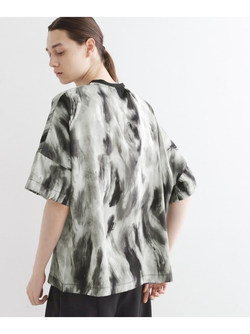 【SALE／30%OFF】アブストラクトドルマンカットソー tk.TAKEO KIKUCHI ティーケータケオキクチ トップス カットソー・Tシャツ ブラウン ブラック【RBA_E】【送料無料】[Rakuten Fashion]のサムネイル