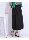 【SALE/10%OFF】【2WAY/S-LL】バルーンシルエットにもなる ナイロンカーゴスカート SHOO・LA・RUE シューラルー スカート ロング・マキ...