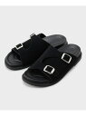 【SALE/24%OFF】バックルスライドサンダル THE SHOP TK ザ ショップ ティーケー シューズ・靴 サンダル ブラック【RBA_E】【送料無料】...