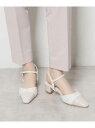 【SALE/50%OFF】エナメル*ツイードストラップパンプス ESPERANZA エスペランサ シューズ・靴 サンダル ホワイト ブラック【RBA_E】【送料...