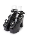【SALE/14%OFF】厚底スクウェアリボン付き2WAYパンプス csT&P エスペランサ シューズ・靴 パンプス レッド ホワイト ブラック【RBA_E】【...