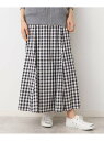 【SALE/50%OFF】【洗える・4サイズ展開】チェック柄マーメイドスカート(XS~L) Dessin デッサン スカート ロング・マキシスカート ブルー グ...