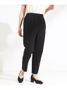 【洗える/S-LL/美脚シルエット】ハイパーストレッチ イージーテーパードパンツ SHOO・LA・RUE シューラルー パンツ その他のパンツ ベージュ ブラッ...