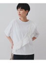 【SALE/40%OFF】フリルドッキングカットソー【洗濯機洗い可】 OPAQUE.CLIP オペークドットクリップ トップス カットソー・Tシャツ ホワイト ...