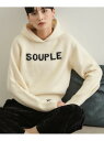 【SALE/30%OFF】フェザーロゴフーディニット【洗濯機洗い可】 OPAQUE.CLIP オペークドットクリップ トップス ニット グリーン ホワイト ネイ...