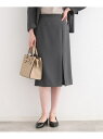 【SALE/76%OFF】【日本製/洗える/定番スーツ】ストレッチストレートスカート INDIVI インディヴィ スカート その他のスカート グレー ブラック【...
