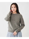 【SALE/33%OFF】ウールフォックス クルーネックプルオーバーニット UNTITLED アンタイトル トップス ニット ブラウン ブルー グレー【RBA_...