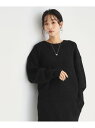 【SALE/20%OFF】リンクススパンコールニット/洗える THE SHOP TK ザ ショップ ティーケー トップス ニット ベージュ ブラック【RBA_E...