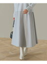 【SALE/40%OFF】ジャージメルトンフレアスカート grove グローブ スカート ロング・マキシスカート グレー オレンジ【RBA_E】[Rakuten...