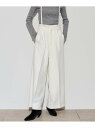 【SALE/28%OFF】サスペンダー付きツイルワイドパンツ GALLEST インディヴィ パンツ その他のパンツ ホワイト ブラウン ブラック【RBA_E】【...