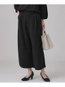【SALE/20%OFF】【通勤/デイリー/セットアップ可】マルチに使える カットジョーゼット ワイドパンツ SHOO・LA・RUE シューラルー パンツ その...