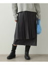 【SALE/30%OFF】≪ツインセット≫プリーツラップ*ナロースカート【洗濯機洗い可】 OPAQUE.CLIP オペークドットクリップ スカート ロング・マキ...