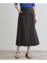 【SALE/30%OFF】【大人のニュアンス】リネン混サイドタックスカート grove グローブ スカート ロング・マキシスカート カーキグリーン ブラック【R...
