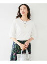 【SALE/50%OFF】袖タックカットソー UNTITLED アンタイトル トップス カットソー・Tシャツ ホワイト ブラック イエロー【RBA_E】【送料無...