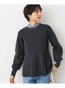 【SALE/70%OFF】【洗える】ペプラムニット Dessin デッサン トップス ニット グレー グリーン ベージュ【RBA_E】[Rakuten Fash...