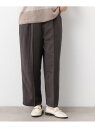 【SALE/40%OFF】【リネン混素材/タックあり】きれい見えトラウザー LAURA ASHLEY ローラ アシュレイ パンツ その他のパンツ グレー ベージ...
