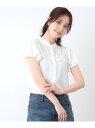 【SALE/30%OFF】【ミニフリル/比翼前立】 デザインブラウス LAURA ASHLEY ローラ アシュレイ トップス シャツ・ブラウス ネイビー ホワイ...